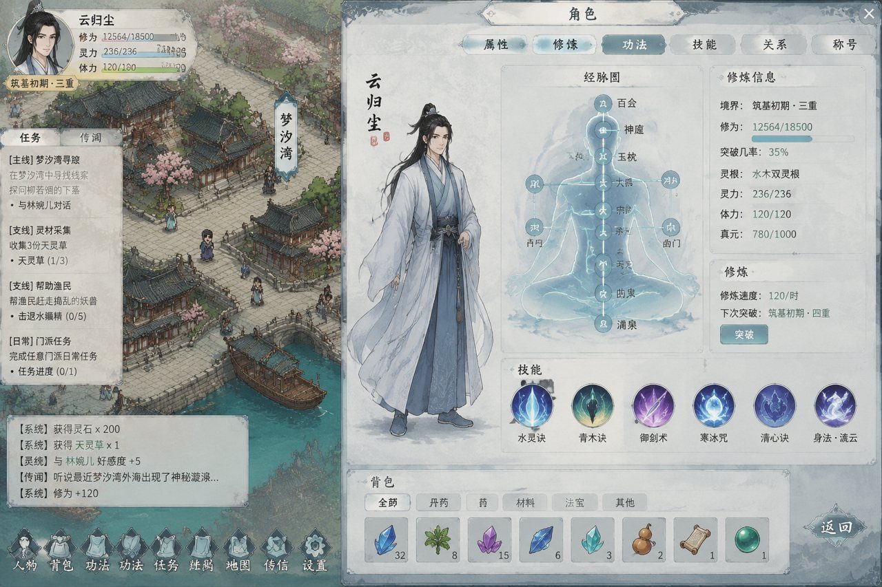 谪仙索欢录 角色养成 场景图 6