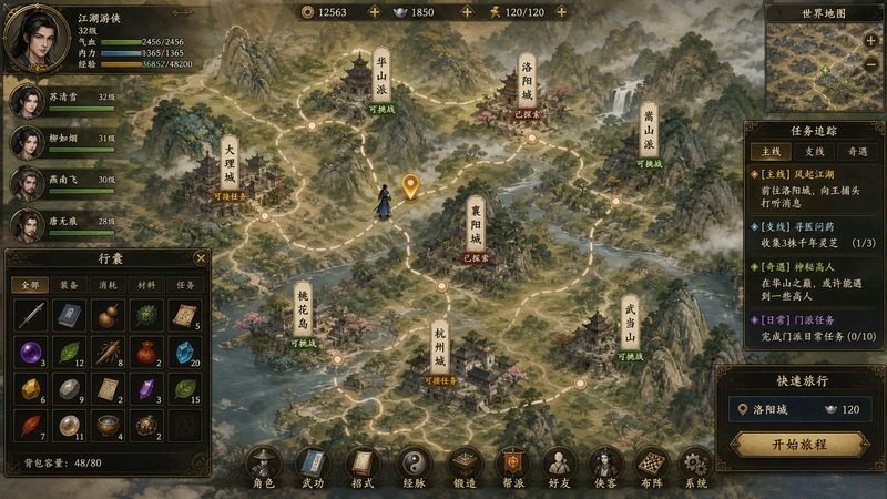 金庸群侠传5爱与死仙狐MOD六周年 角色路线 资料图 8